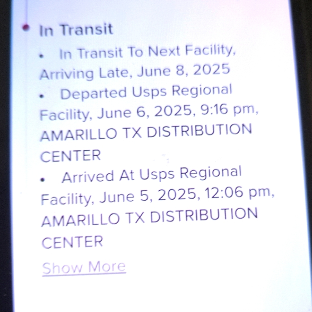 Usps Tracking Information Screenshot
